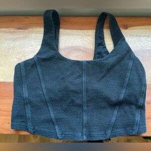 Aerie Black Corset Sports Bra